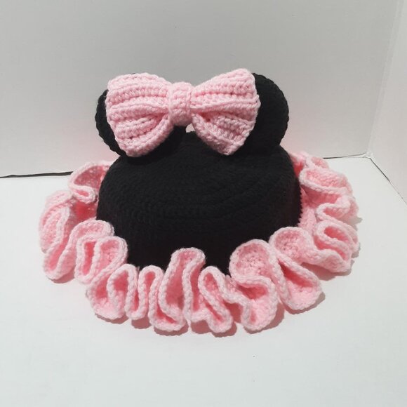Hand Crafted Accessories - Hand-Crocheted Minnie mouse Bucket Hats New
